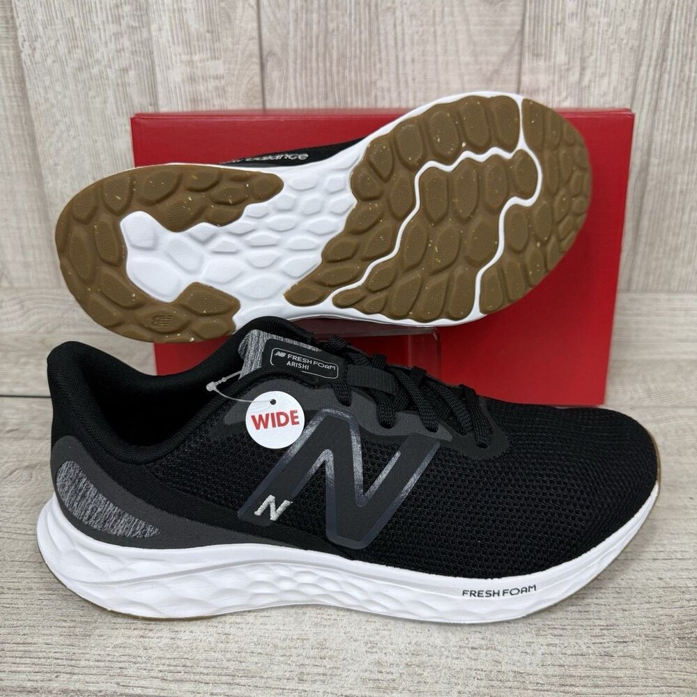 New Balance Fresh Foam Arishi v4 4E Extra Wide Men’s Size 12 Black Gray MARISEK4